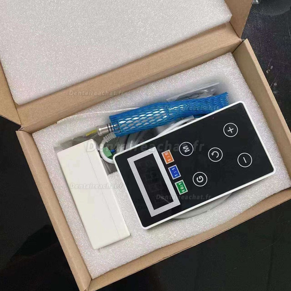 Moteur électrique sans balais intégré avec fibre optique LED pour fauteuil dentaire